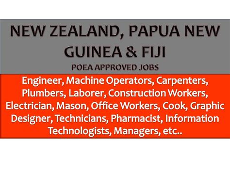 www.poea.gov.ph job hiring in new zealand|Jobs in New Zealand for Filipino 2023 .